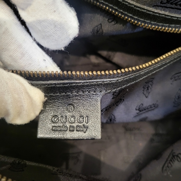 Gucci Black Leather Babouska Dome Satchel. - Picture 6 of 16